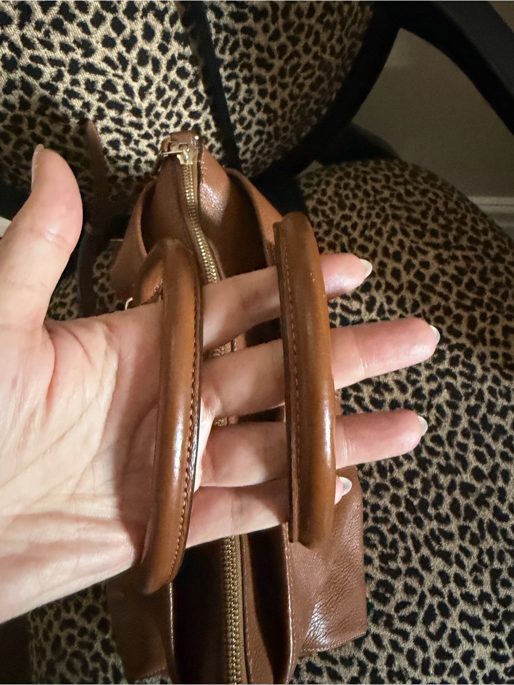 Coach Morgan Pebbled Leather Satchel in Saddle Brown - Picture 5 of 12